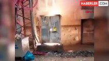 Diyarbakır'da Trafo Yangını Cep Telefonu Kamerasıyla Görüntülendi