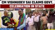 Vishnu Dev Sai Reaches Raj Bhawan, Claims Govt. Formation| Party Workers Celebrate| Oneindia News