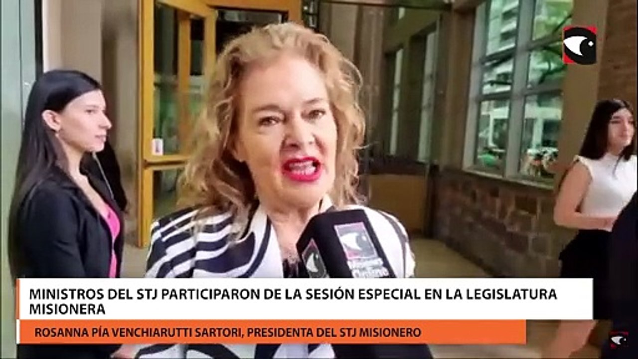 Ministros del STJ participaron de la sesión especial en la Legislatura Misionera