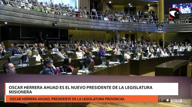 Oscar Herrera Ahuad es el nuevo presidente de la legislatura misionera