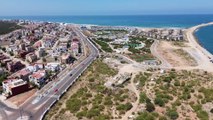 Mehdia Beach by drone  شاطئ المهدية بالدرون
