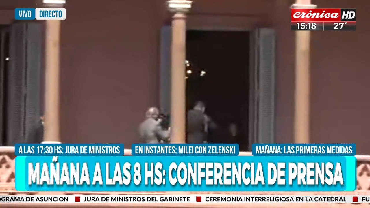 Milei balcon