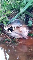 The monkey is fascinated and thinks he is foolish