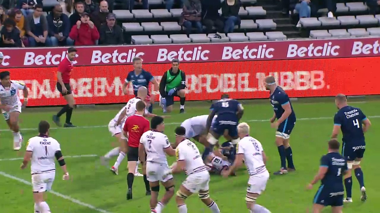 TOP 14 - Essai de Pablo UBERTI (UBB) - Union Bordeaux Bègles - Montpellier Hérault Rugby