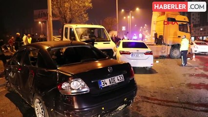 Kayseri'de Zincirleme Trafik Kazası: 1 Yaralı