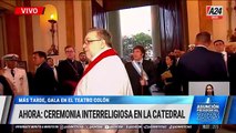 Javier Milei ingresa a la Catedral de Buenos Aires