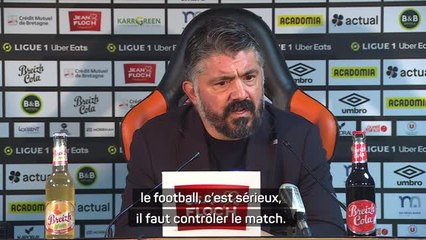 15e j. - Gattuso : "Heureux mais aussi en colère"
