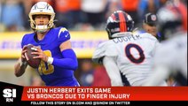 Justin Herbert Exits Game vs Broncos Due to Finger Injury