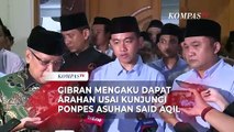 Gibran Mengaku Dapat Arahan Usai Kunjungi Ponpes Asuhan Said Aqil