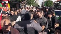 Gaza, manifestazione di sostegno a Ramallah