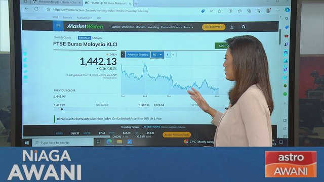 Niaga AWANI: Prestasi Bursa Malaysia setakat 11 Disember 2023