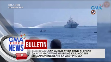 Descargar video: AFP, makikipag-usap sa DND at iba pang ahensya kaugnay sa gagawing hakbang kasunod ng water cannon incidents sa West PHL Sea  | GMA Integrated News Bulletin