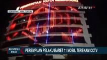 Rekaman Aksi Perempuan Berkerudung Merah Rusak 11 Mobil di Halaman Gedung Pandanaran Semarang