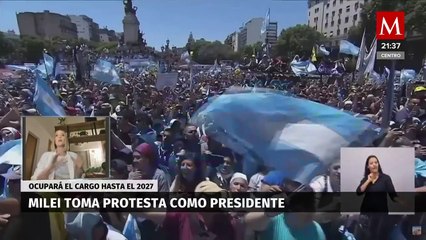 Скачать видео: ¿Qué declaraciones realizó Javier Milei en su discurso tras asumir la presidencia?