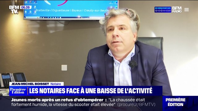 Taux d'intérêts élevés, baisse du pouvoir d'achat... Face à la crise immobilière, les notaires voient leur activité baisser
