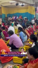 Shree Yantra Poojan performed by Shraddhavans during Dhanalaxmi Utsav 2023 _ Sadguru Aniruddha Bapu