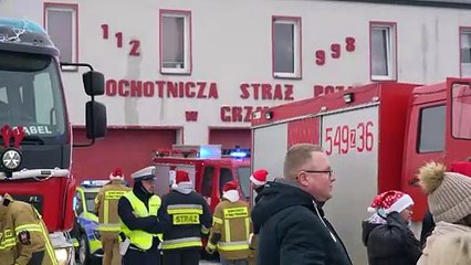 Strażacki Konwój Świętego Mikołaja w Grzmiącej