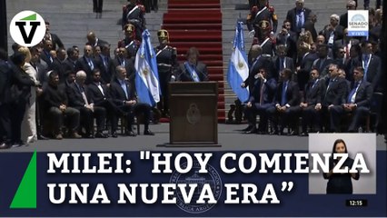 Milei: "Hoy comienza una nueva era en Argentina"