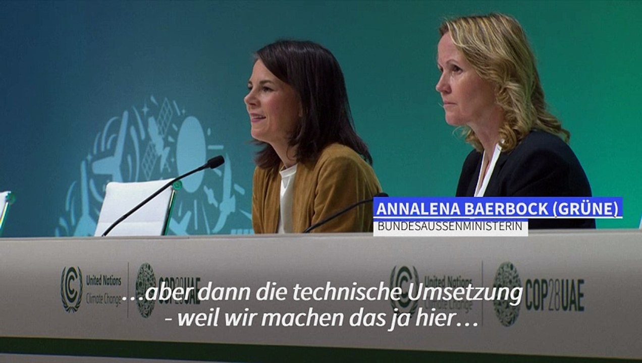 Baerbock mahnt auf Klimakonferenz Einstimmigkeit und Solidarität an