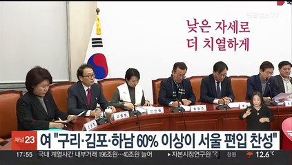 여 "구리·김포·하남 60% 이상이 서울 편입 찬성"
