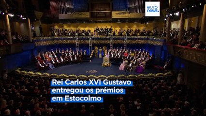 Rei da Suécia entrega os Prémios Nobel de 2023