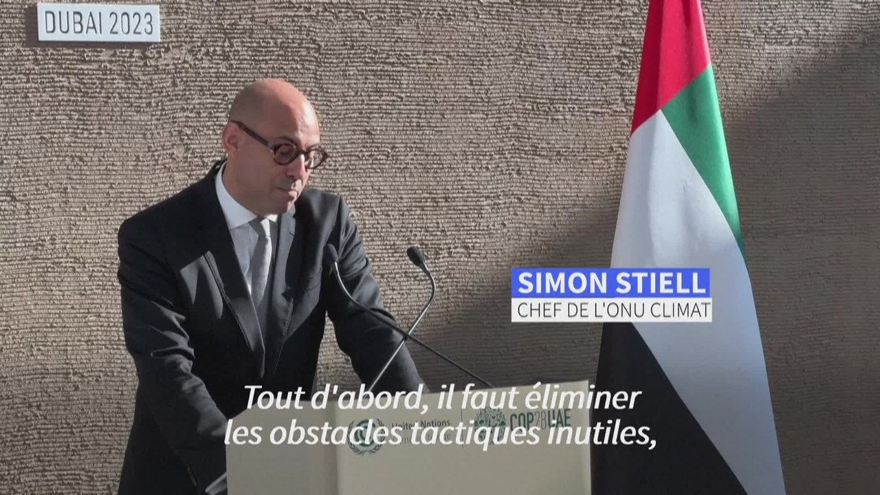 COP28: le chef de l'ONU Climat appelle les pays à lever "les blocages tactiques inutiles"