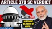 Article 370 Verdict:PM Modi reacts on SC upholding the abrogation of Article 370 | Oneindia
