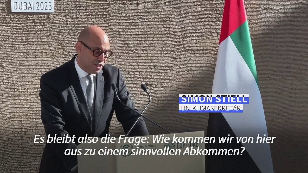 COP28: UN-Klimasekretär fordert Ende 'taktischer Blockaden'