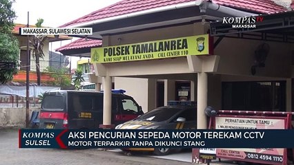 Aksi Pencuruan Sepeda Motor Terekan CCTV