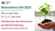 Rencontres LVN 2023 - Introductions aux Rencontres par Benoît Ostertag