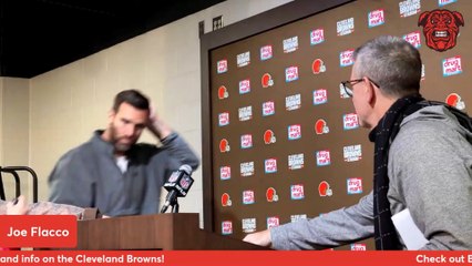 Joe Flacco Postgame Press Conference After  A Win In His First Browns Start