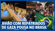 Avião com mais um grupo de repatriados da Faixa de Gaza pousa no Brasil