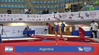 Nicole Iribarne - FX TF-AA  -  2021 Junior Panamerican Gymnastics Championships