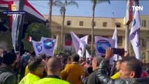 مسيرة حاشدة لأهالي محافظة المنوفية أمام اللجان في ثاني أيام الانتخابان الرئاسية