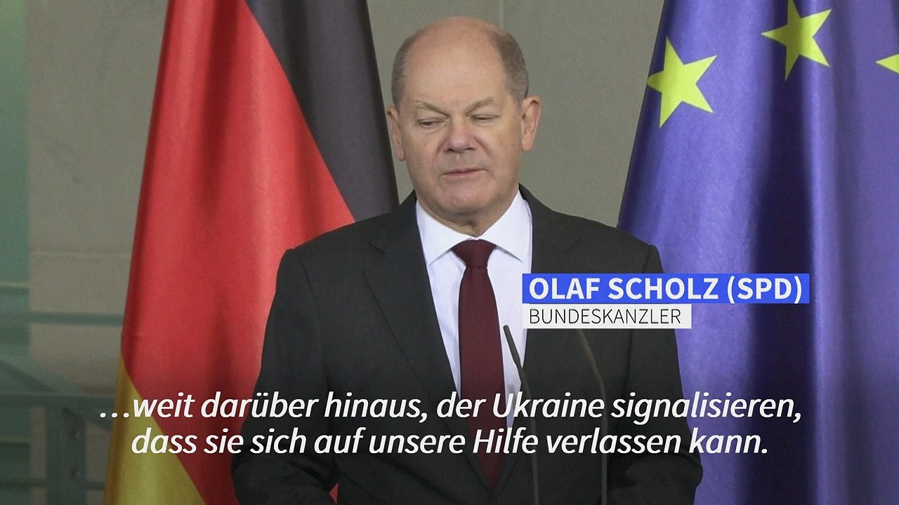 Scholz: Weitere Unterstützung der Ukraine ist Botschaft an Putin
