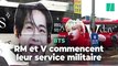 Le leader de BTS, RM, et V commencent à leur tour leur service militaire en Corée du Sud