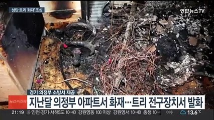 '반짝반짝' 크리스마스 트리, 자칫하면 화재로…"전구 꼭 확인"