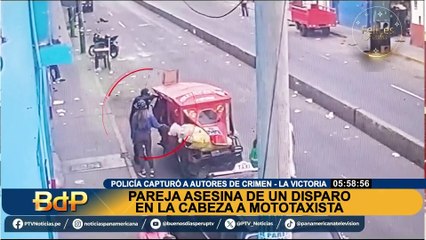 ¿Balas ilegales?: Capturan a pareja que habría asesinado a mototaxista en La Victoria