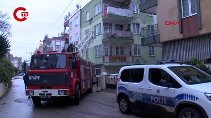 Kapıyı açmak için çıktığı balkonda mahsur kalan çocuğu itfaiye kurtardı