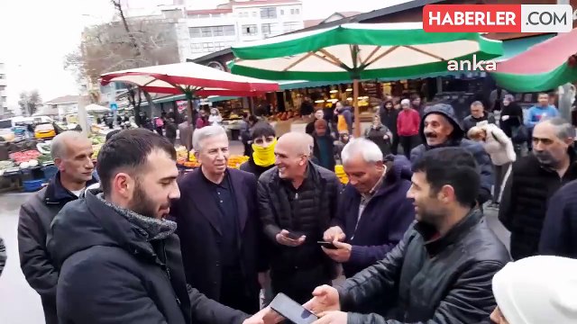 Mansur Yavaş, Ulus esnafını ziyaret etti