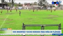 Agresión a balazos deja 2 muertos y 8 heridos en un deportivo en Tláhuac