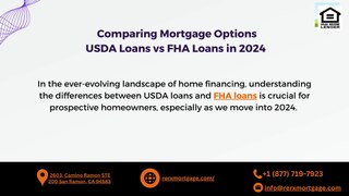 Comparing Mortgage Options  USDA Loans vs FHA Loans in 2024
