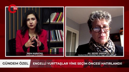 Engelliler yine seçim öncesi hatırlandı! Sedef Erken'den MHP'li Akçay'a tepki!