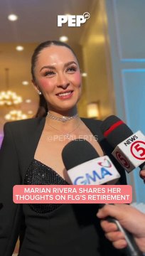 Marian Rivera on FLG's retirement #PEP #shorts