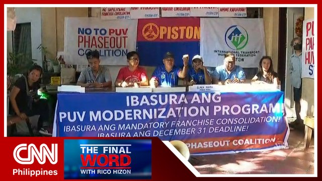 PISTON to hold another transport strike on Dec. 14-15