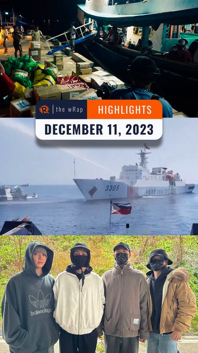 Rappler's highlights: Civilian supply boat, West Philippine Sea, BTS military | The wRap | December 11, 2023