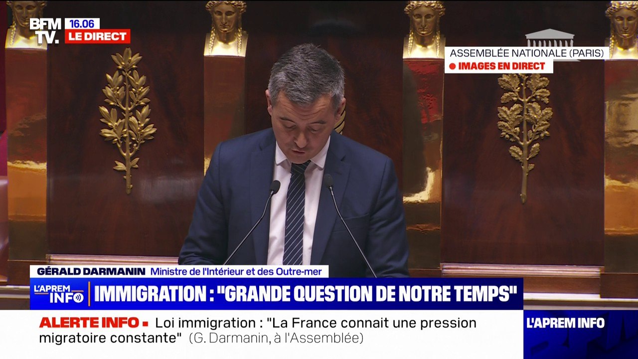 Gérald Darmanin, ministre de l'Intérieur, sur la loi immigration: "Les débats ne doivent pas être dans les bureaux politiques "