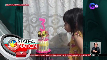 Nakakaantig na reaksiyon ng batang babae nang matanggap ang wish na 'candy cake,' pinusuan ng netizens | SONA