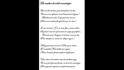 le coucher de soleil romantique