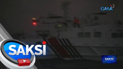 Resupply mission sa Ayungin Shoal, hinarang at binomba ng tubig; dangerous maneuver ng CCG, nauwi sa banggaan | Saksi